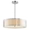 Cwi Lighting Mikayla 5 Light Drum Shade Chandelier With Satin Nickel Finish 5555P22SN - alternate 1